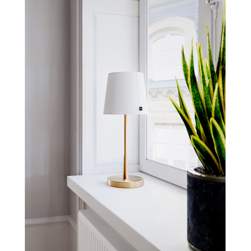 ByRydens - Laualamp LUMI 1xE27/8W/230V valge/kuldne 48,5 cm