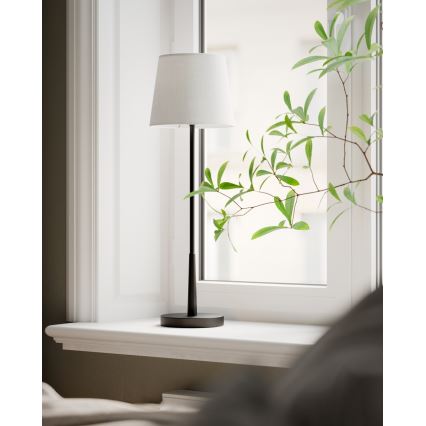 ByRydens - Laualamp LUMI 1xE27/8W/230V valge/must 68,5 cm