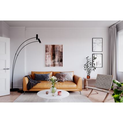 ByRydens - Põrandalamp PULS 2xGU10/5W/230V must
