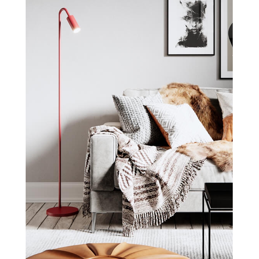 ByRydens - Põrandalamp CURVE 1xGU10/7W/230V punane