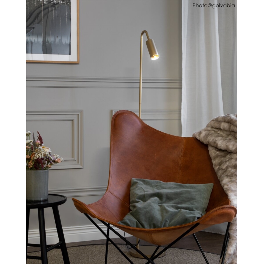 ByRydens - Põrandalamp CURVE 1xGU10/7W/230V kuldne