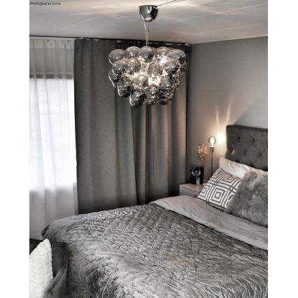 ByRydens - Lühter GROSS 8xG9/4W/230V suitsune/must d. 50 cm