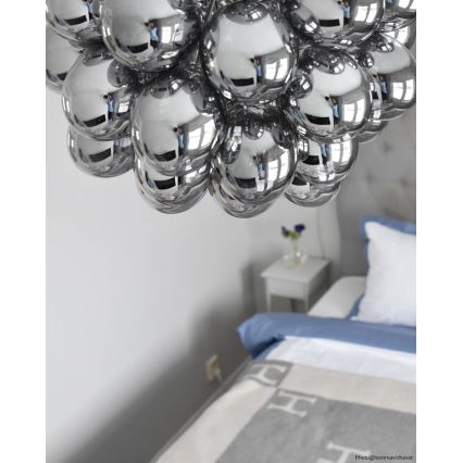 ByRydens - Lühter GROSS 8xG9/4W/230V suitsune/must d. 50 cm