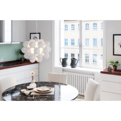 ByRydens - Lühter GROSS 8xG9/4W/230V valge d. 50 cm