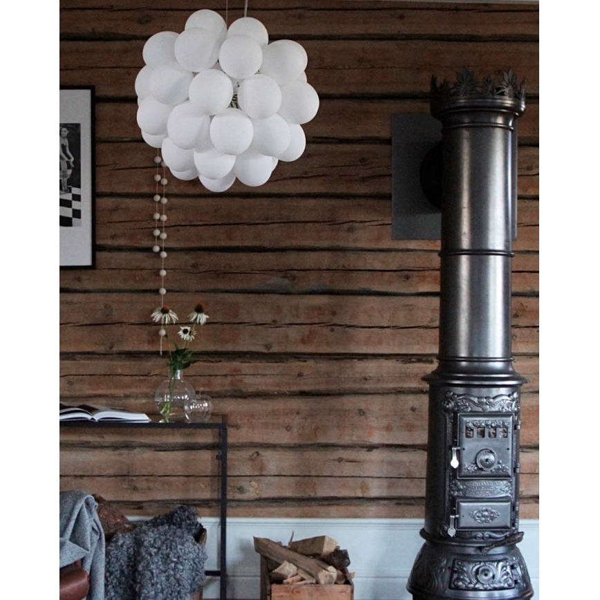 ByRydens - Lühter GROSS 8xG9/4W/230V valge d. 50 cm