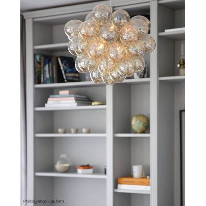 ByRydens - Lühter GROSS 8xG9/4W/230V suitsune/pruun d. 50 cm