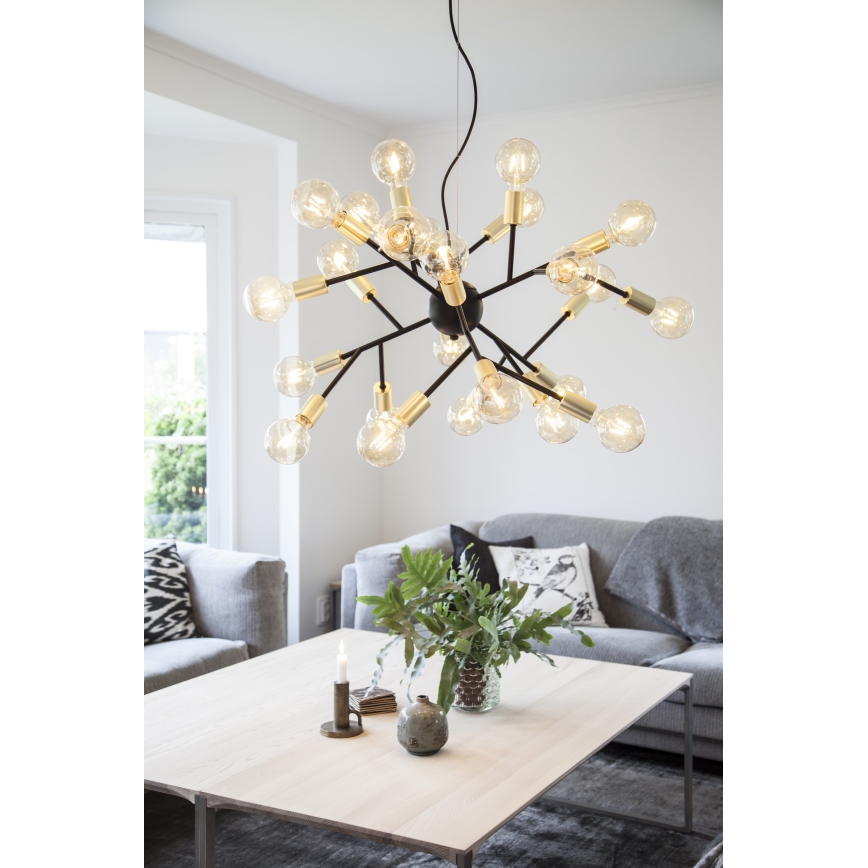 ByRydens - Lühter HEROES 24xE27/5W/230V must d. 80 cm