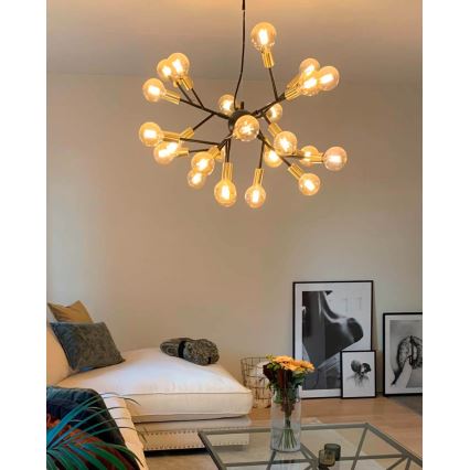 ByRydens - Lühter HEROES 24xE27/5W/230V must d. 80 cm