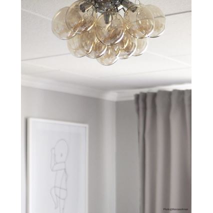 ByRydens - Laevalgusti GRANDE 3xG9/4W/230V suitsune/pruun d. 30 cm