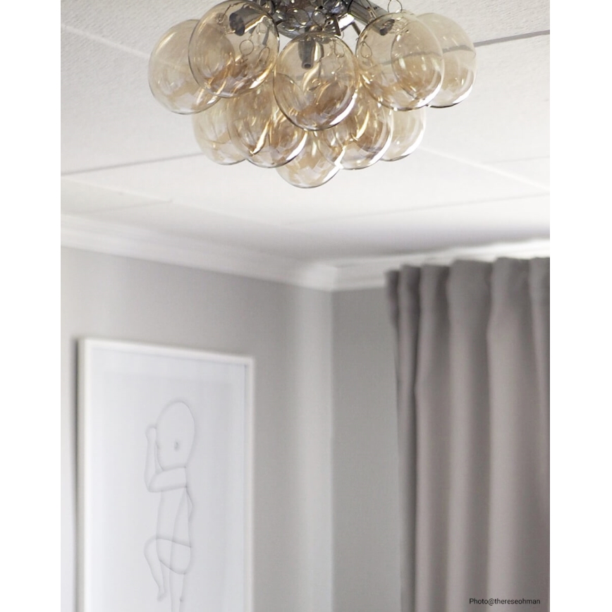 ByRydens - Laevalgusti GRANDE 3xG9/4W/230V suitsune/pruun d. 30 cm