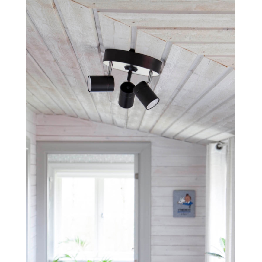ByRydens - Kohtvalgusti CORRECT 3xGU10/7W/230V must d. 20 cm