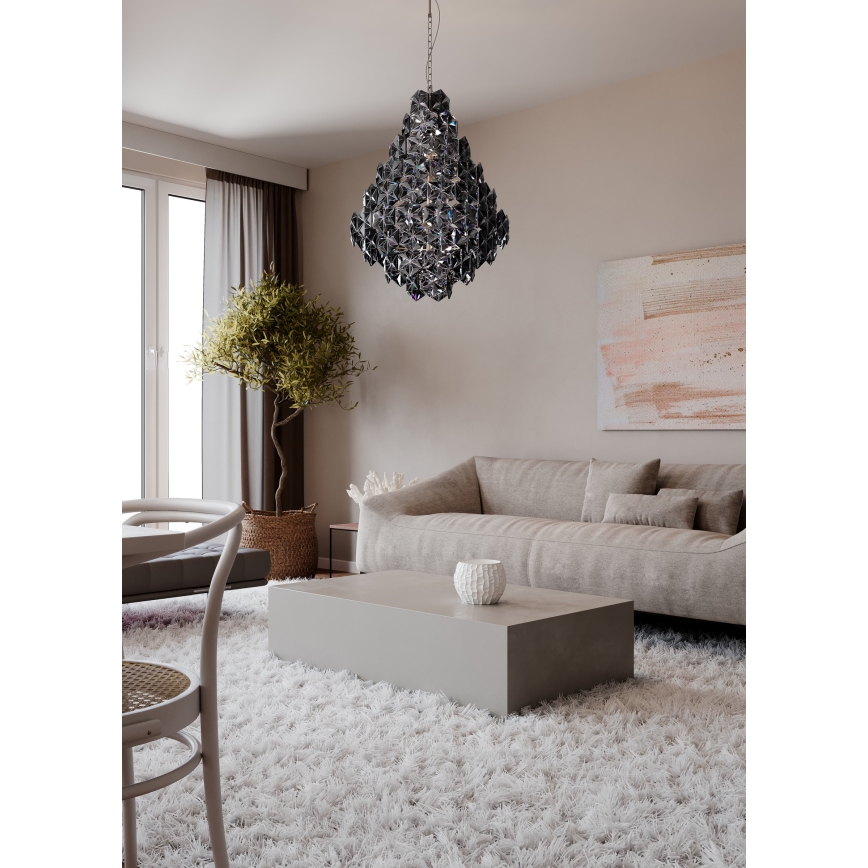 ByRydens - Lühter MONARQUE GRANDE 11xE14/5W/230V must d. 58 cm