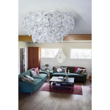 ByRydens - Laevalgusti MONARQUE 3xE27/5W/230V läbipaistev d. 51 cm