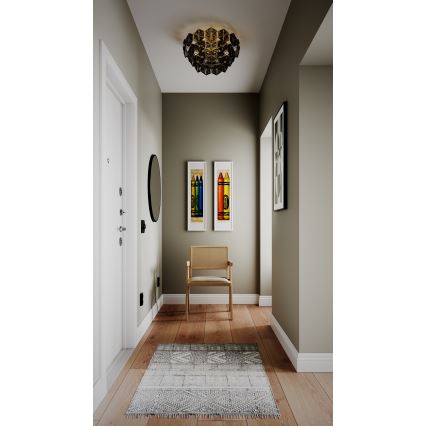 ByRydens - Laevalgusti MONARQUE 3xE27/5W/230V must d. 51 cm