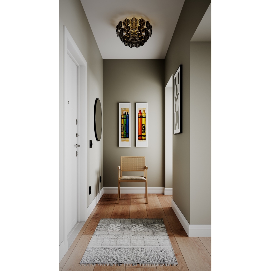 ByRydens - Laevalgusti MONARQUE 3xE27/5W/230V must d. 51 cm