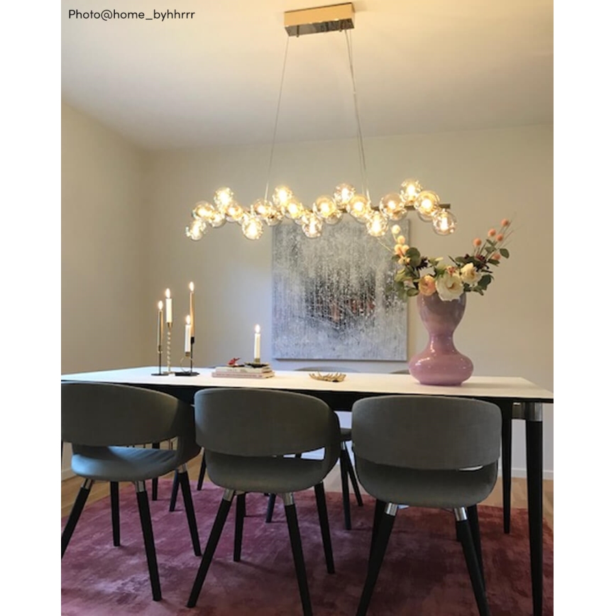 ByRydens - Lühter SPLENDOR 25xG9/5W/230V suitsune/pruun