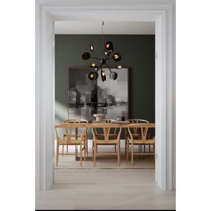 ByRydens - Lühter TURNO 18xG9/4W/230V kuldne/must d. 80 cm