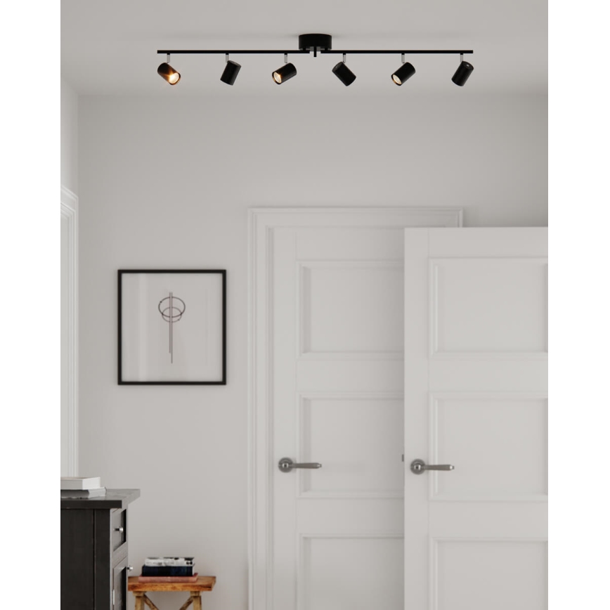 ByRydens - Kohtvalgusti CORRECT 6xGU10/7W/230V must d. 30 cm