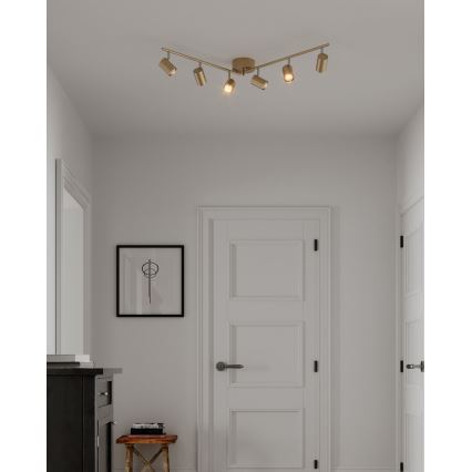 ByRydens - Kohtvalgusti CORRECT 6xGU10/7W/230V kuldne