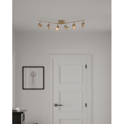 ByRydens - Kohtvalgusti CORRECT 6xGU10/7W/230V kuldne