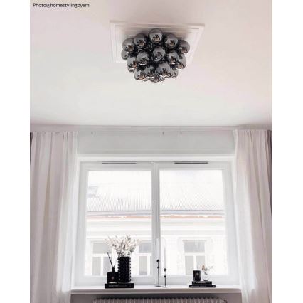 ByRydens - Laevalgusti GROSS 6xG9/5W/230V suitsune/must d. 50 cm