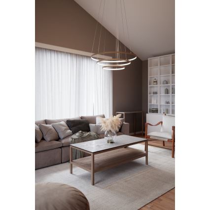 ByRydens - LED Lühter TRIONE LED/45W/230V pruun d. 80 cm