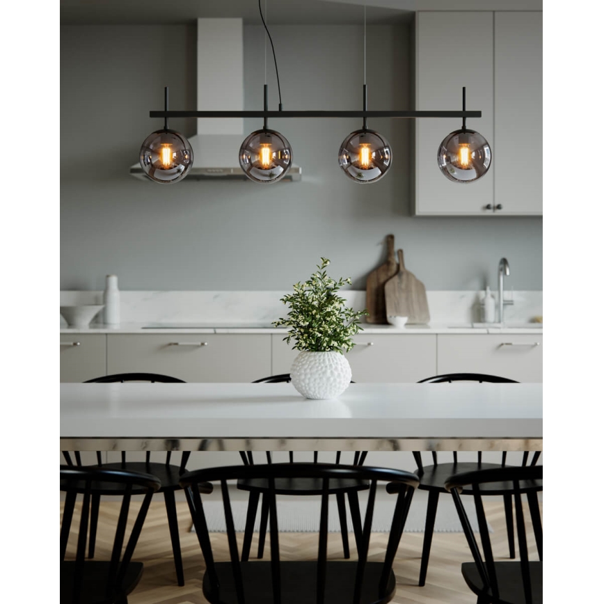 ByRydens - Rippvalgusti kaabliga BOYLE 4xE27/8W/230V