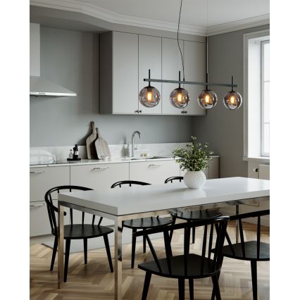 ByRydens - Rippvalgusti kaabliga BOYLE 4xE27/8W/230V