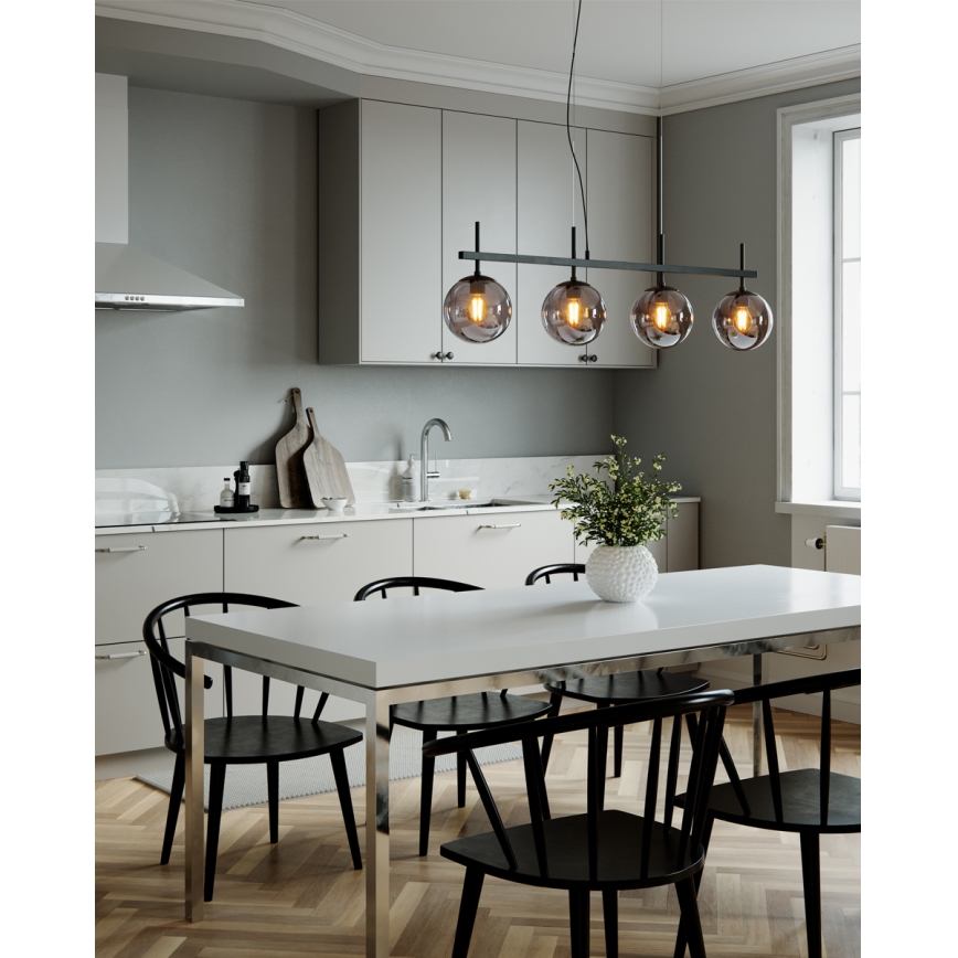 ByRydens - Rippvalgusti kaabliga BOYLE 4xE27/8W/230V