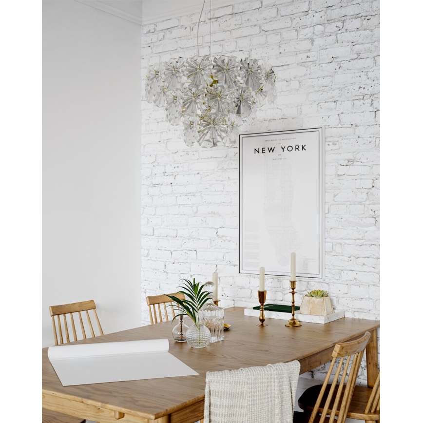 ByRydens - Kaabliga rippvalgusti LORRAINE 5xE14/8W/230V