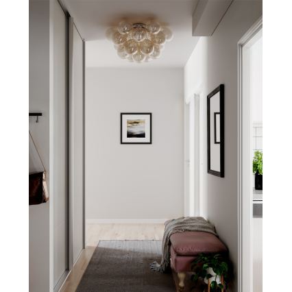 ByRydens - Laelamp GROSS 6xG9/8W/230V suitsune/pruun, läbimõõt 70 cm