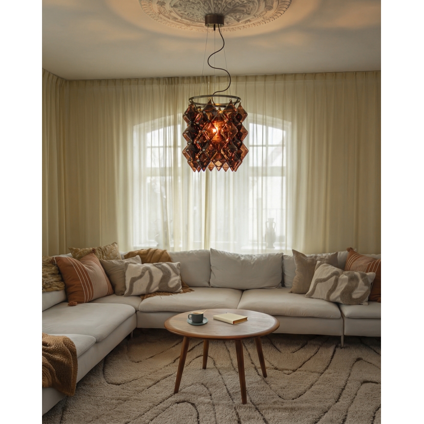 ByRydens - Rippvalgusti GEMMA riputuskaabliga 1xE27/5W/230V