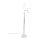 ByRydens - LED Põrandalamp ORLANDO 1xE27/5W/230V + LED/3W valge/läikiv kroom d. 36 cm