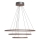 ByRydens - LED-rippvalgusti TRIONE LED/45W/230V, pruun, läbimõõt 80 cm