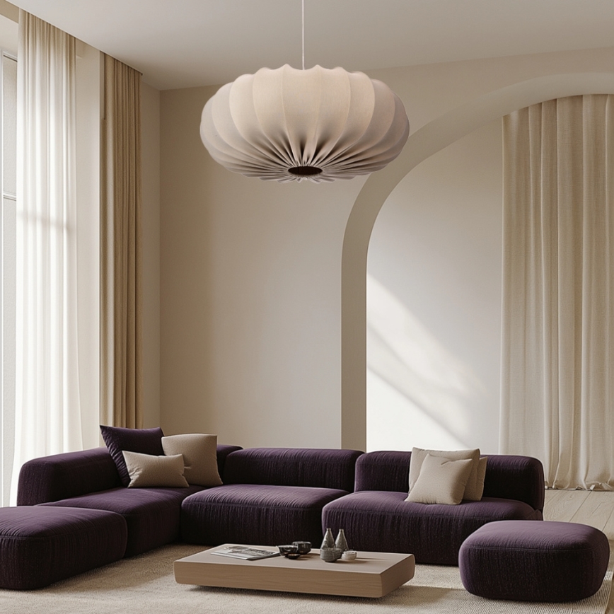 CAFEE ripplamp 1xE27/40W/230V diameeter 66 cm beež