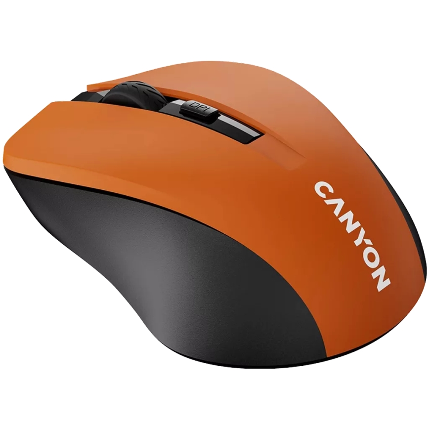 Canyon - Juhtmevaba hiir 800/1000/1200 DPI 2xAAA oranž