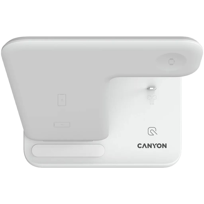 Canyon - Juhtmevaba laadija 3-ühes valge