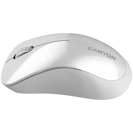 Canyon - Juhtmevaba optiline hiir anduriga Pixart MW 1200 DPI 2xAAA valge
