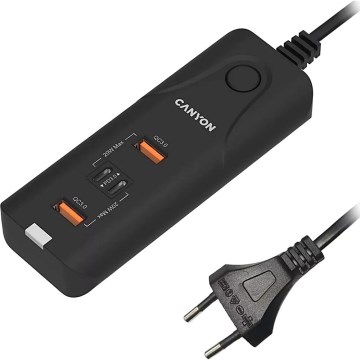 Canyon - Laadija 2xUSB A + 2xUSB C Power Delivery 20W