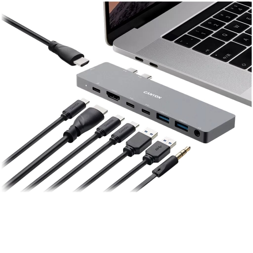 Canyon - Laadimisjaam Power Delivery MacBookile 8in1