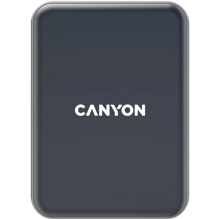 Canyon - Magnetiline telefonihoidik autosse juhtmevaba laadimisfuktsiooniga Qi 5V kandiline must