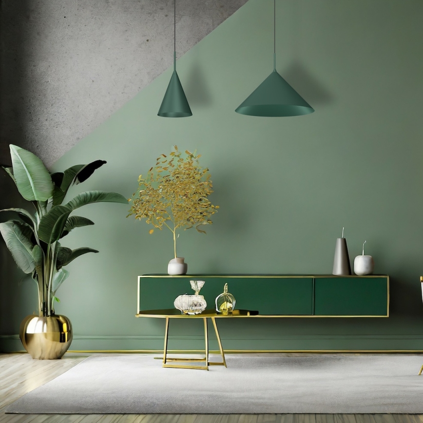 CAPITAL rippvalgusti kaabliga 1xGX53/15W/230V, läbimõõt 46 cm, roheline