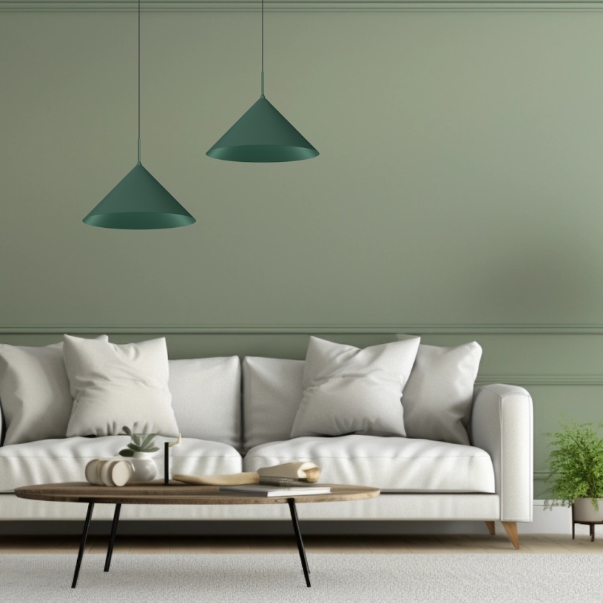 CAPITAL rippvalgusti kaabliga 1xGX53/15W/230V, läbimõõt 46 cm, roheline