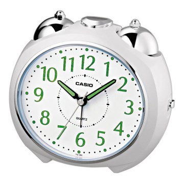 Casio - Äratuskell 1xLR14 valge/läikiv kroom