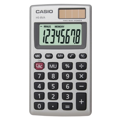 Casio - Taskukalkulaator 1xLR54 hõbe