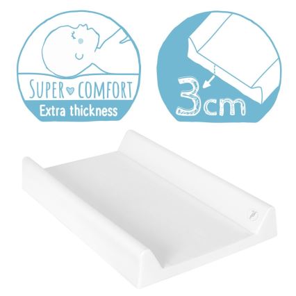 CebaBaby - Mähkimisalus kinnitatud alusega, kahepoolne COMFORT 50x70 cm valge