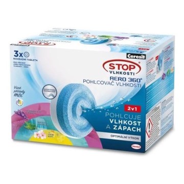 Ceresit - AERO 360° 2-ühes niiskusekoguja tabletid, 3 x 450 g, kolmepakk