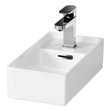 Cersanit K114-004 - Lauaplaadi kraanikauss CREA 22x40 cm keraamika/läikiv valge