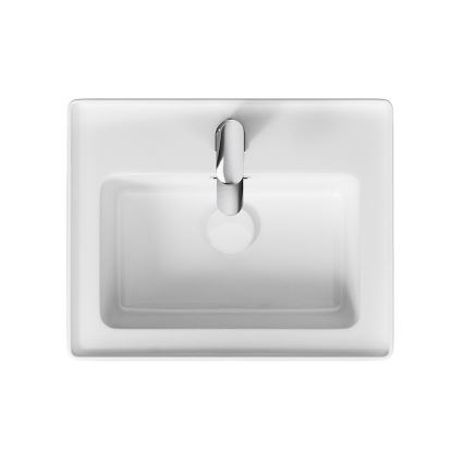 Cersanit K114-005 - Sise paigaldatav valamu CREA 40x50,5 cm keraamika/läikiv valge