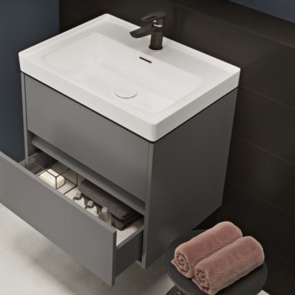 Cersanit K114-006 - Sisseehitatav valamu CREA 44,5x60 cm keraamika/läikiv valge